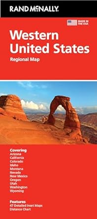 WESTERN UNITED STATES MAP - RAND MCNALLY